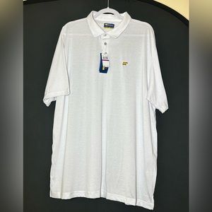 Men’s 2XL Golf polo shirt Jack Nicklaus, New with tags, white, UPF, golf active